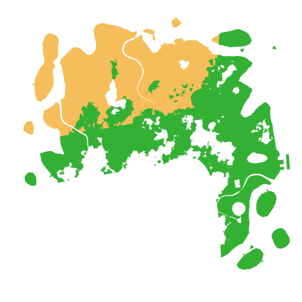 Biome Rust Map: Procedural Map, Size: 4050, Seed: 726236009