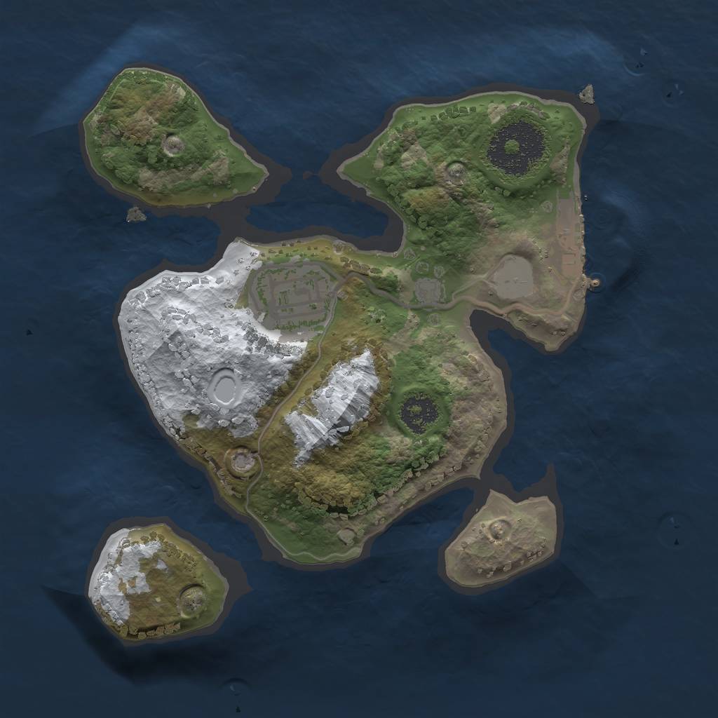 Rust Map: Procedural Map, Size: 2000, Seed: 125, 7 Monuments