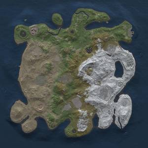 Thumbnail Rust Map: Procedural Map, Size: 3500, Seed: 1816420983, 20 Monuments