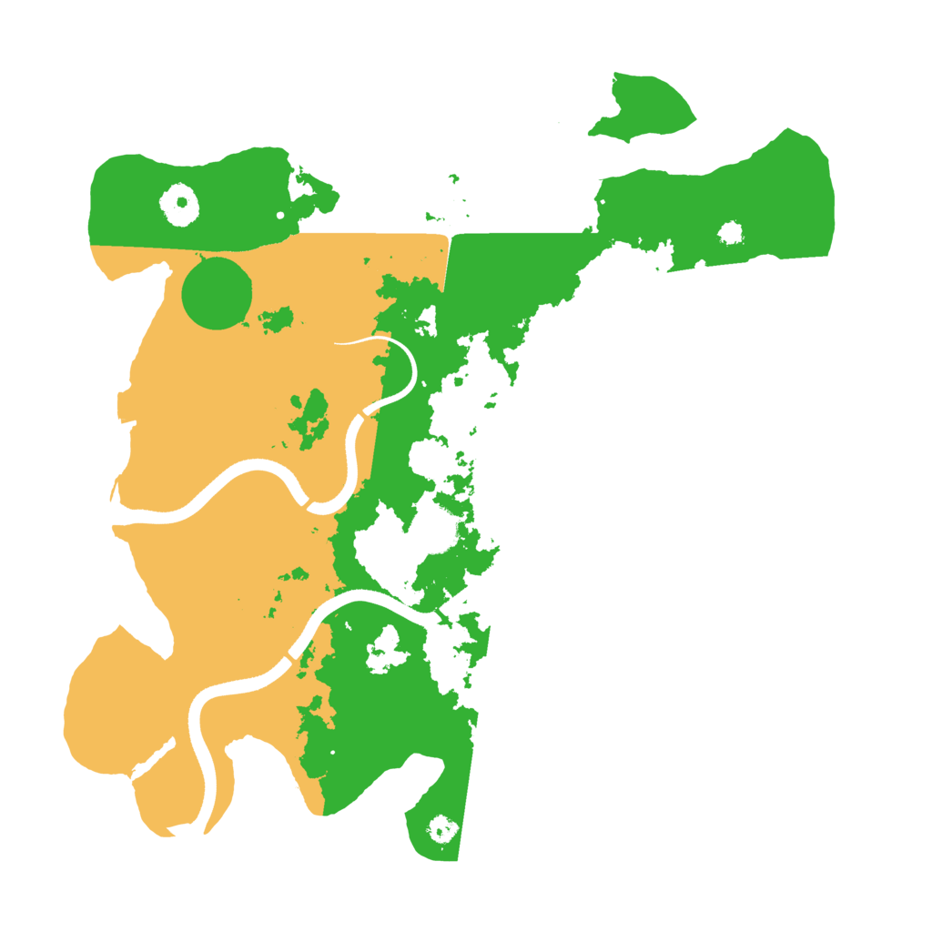 Biome Rust Map: Procedural Map, Size: 3500, Seed: 1816420983