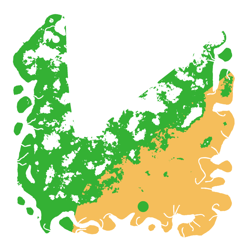 Biome Rust Map: Procedural Map, Size: 6000, Seed: 101603