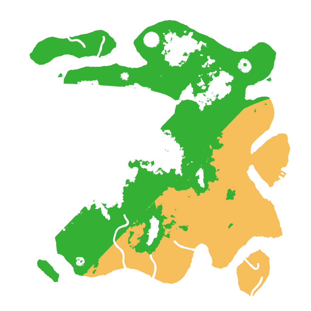 Biome Rust Map: Procedural Map, Size: 3500, Seed: 7900682