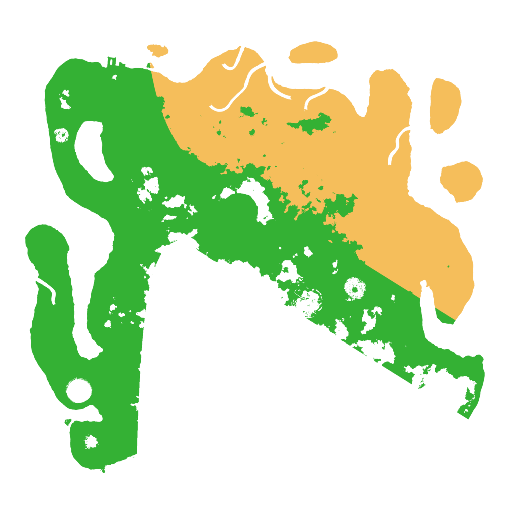 Biome Rust Map: Procedural Map, Size: 3700, Seed: 198566