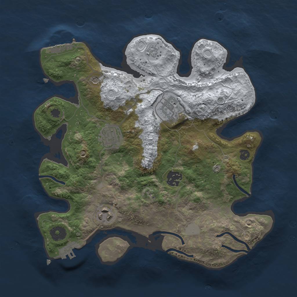 Rust Map: Procedural Map, Size: 2900, Seed: 13825, 13 Monuments