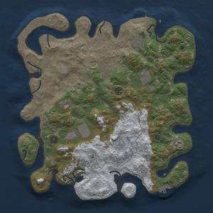 Thumbnail Rust Map: Procedural Map, Size: 4000, Seed: 2304480, 18 Monuments