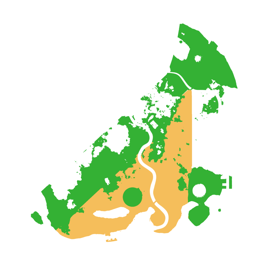 Biome Rust Map: Procedural Map, Size: 3500, Seed: 1934616