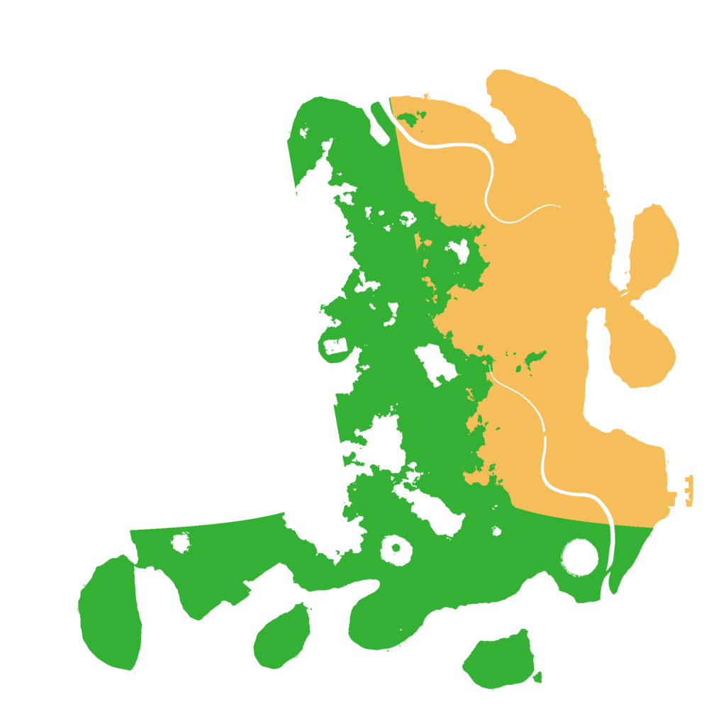 Biome Rust Map: Procedural Map, Size: 3500, Seed: 5845