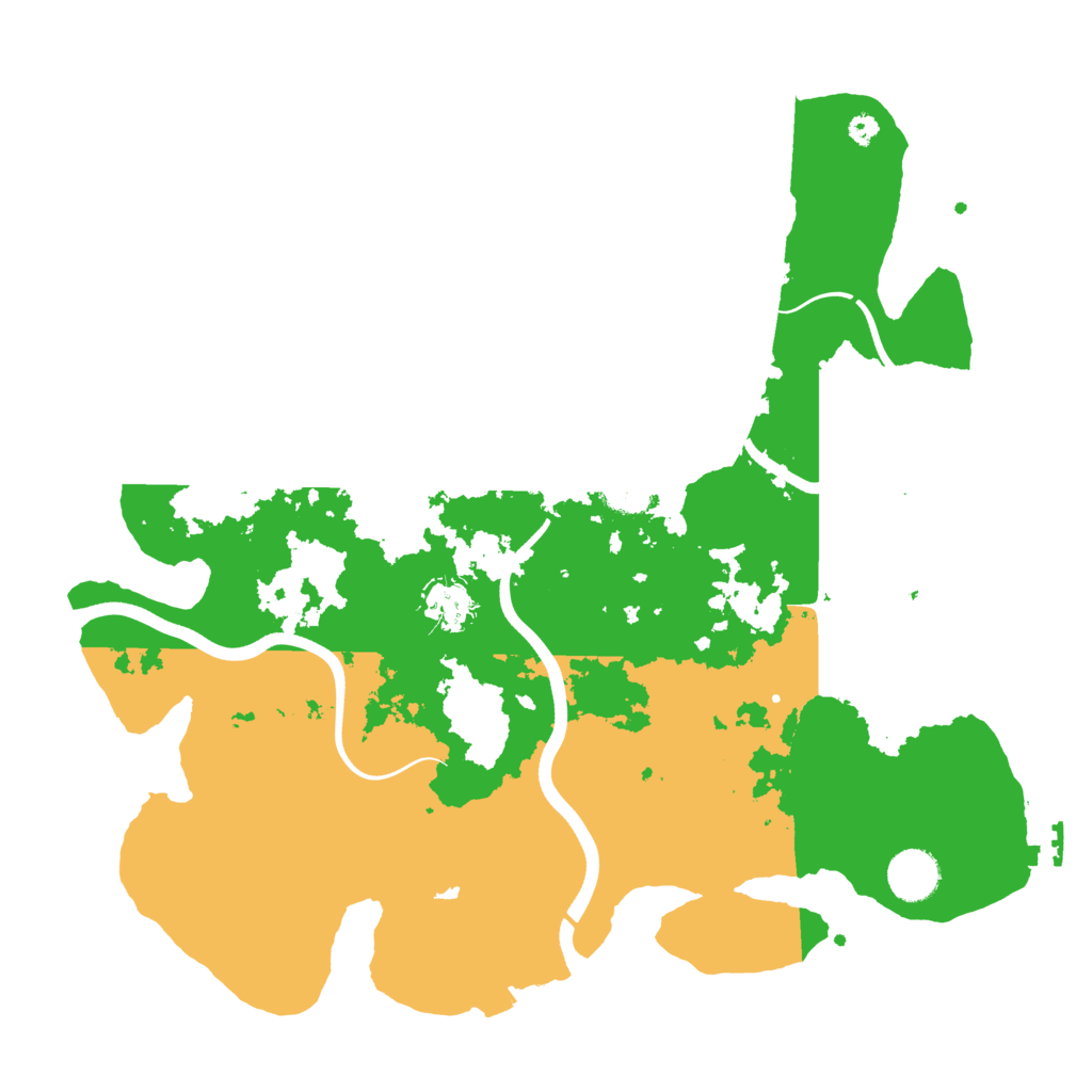 Biome Rust Map: Procedural Map, Size: 3700, Seed: 21616222