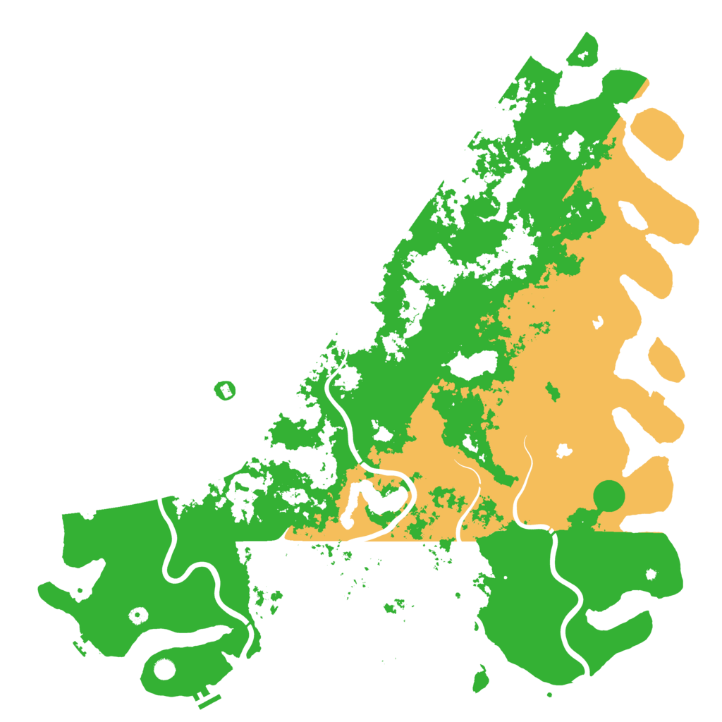 Biome Rust Map: Procedural Map, Size: 6000, Seed: 2549654