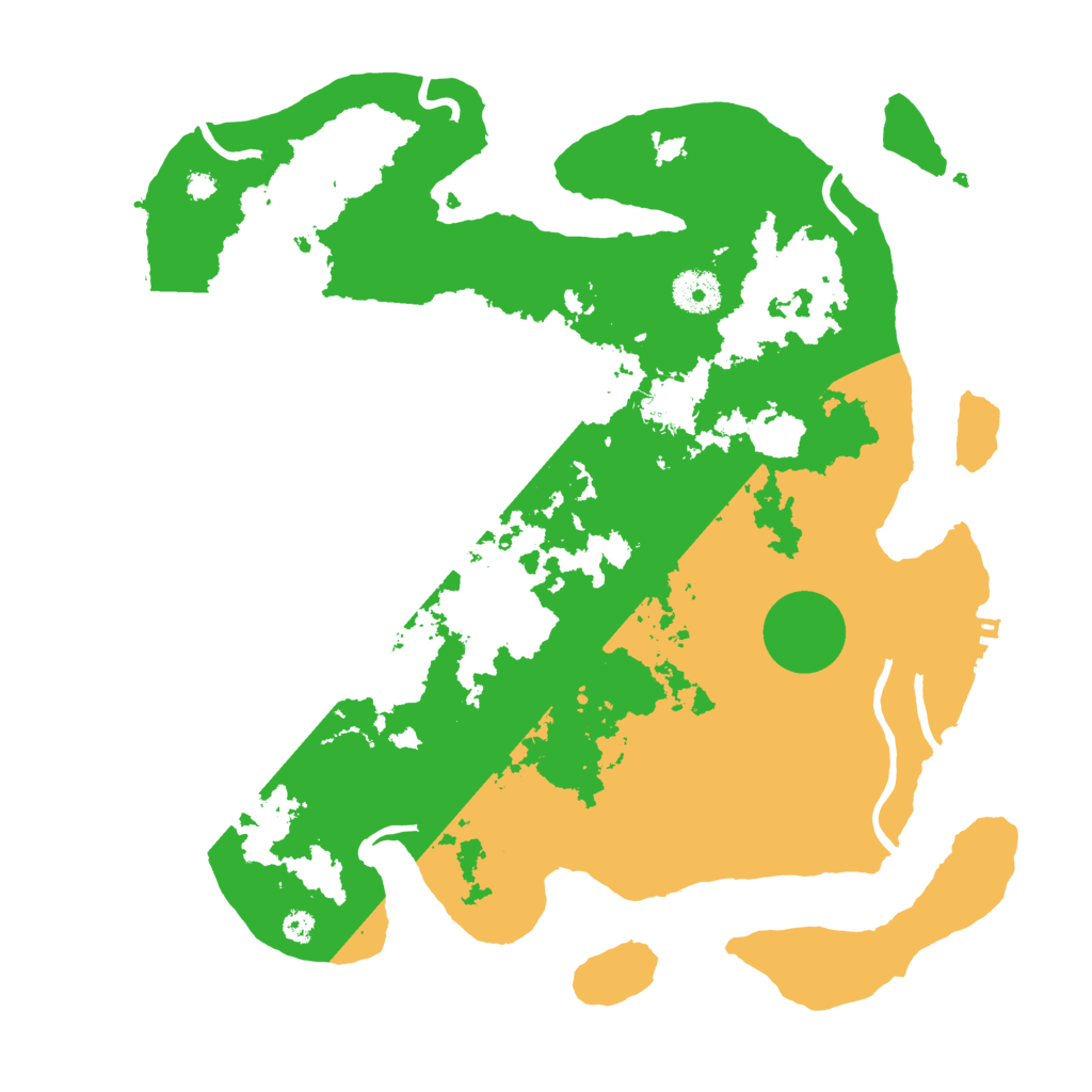 Biome Rust Map: Procedural Map, Size: 3500, Seed: 419590192