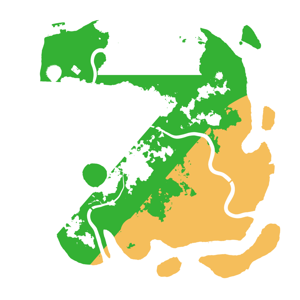 Biome Rust Map: Procedural Map, Size: 3500, Seed: 419590192