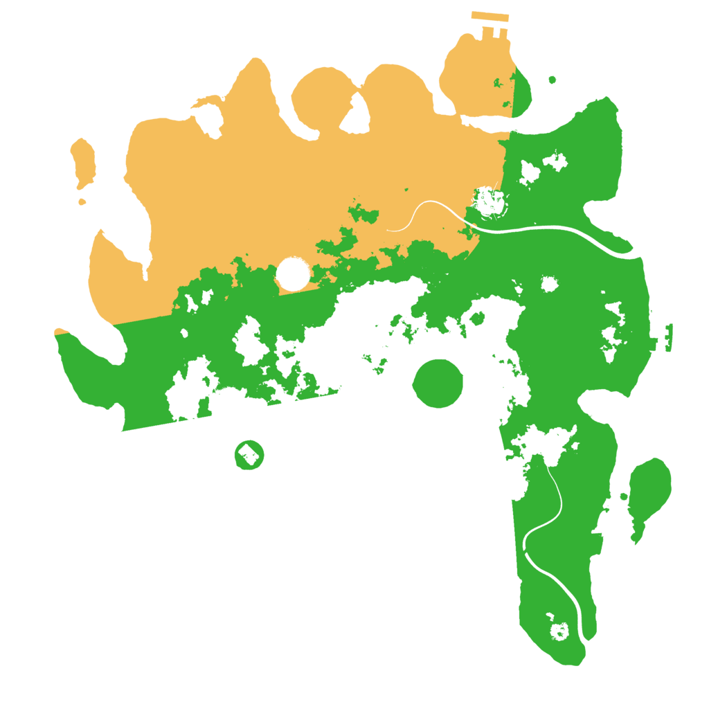 Biome Rust Map: Procedural Map, Size: 3850, Seed: 9487