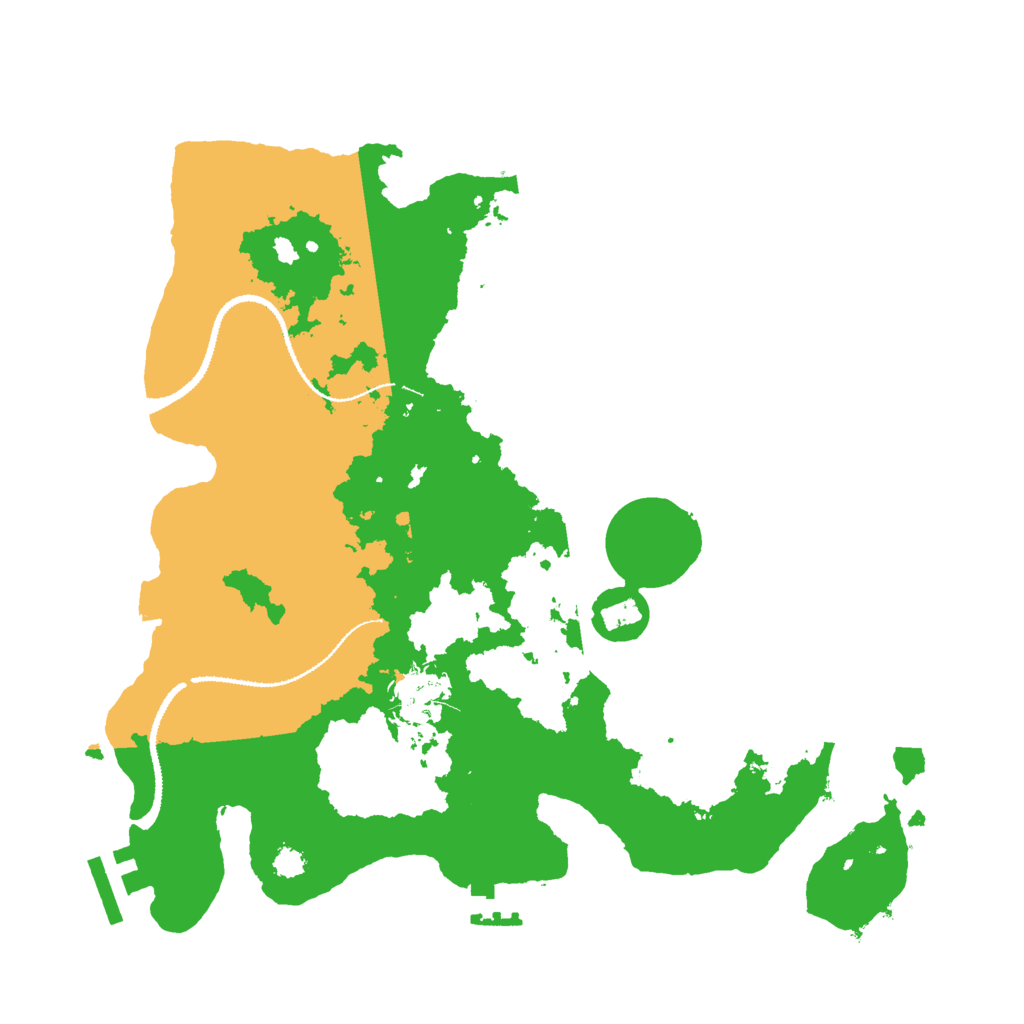 Biome Rust Map: Procedural Map, Size: 3000, Seed: 670345