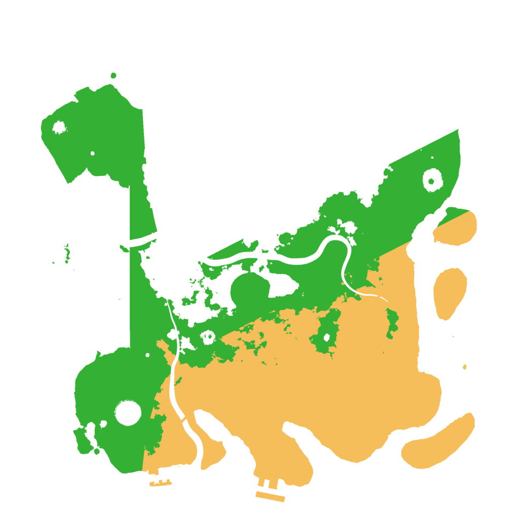 Biome Rust Map: Procedural Map, Size: 3600, Seed: 8042022