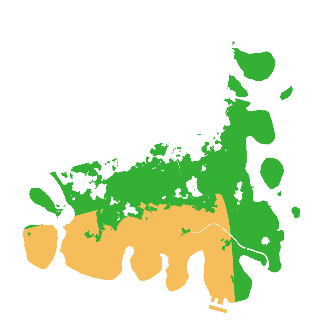 Biome Rust Map: Procedural Map, Size: 3500, Seed: 728562776