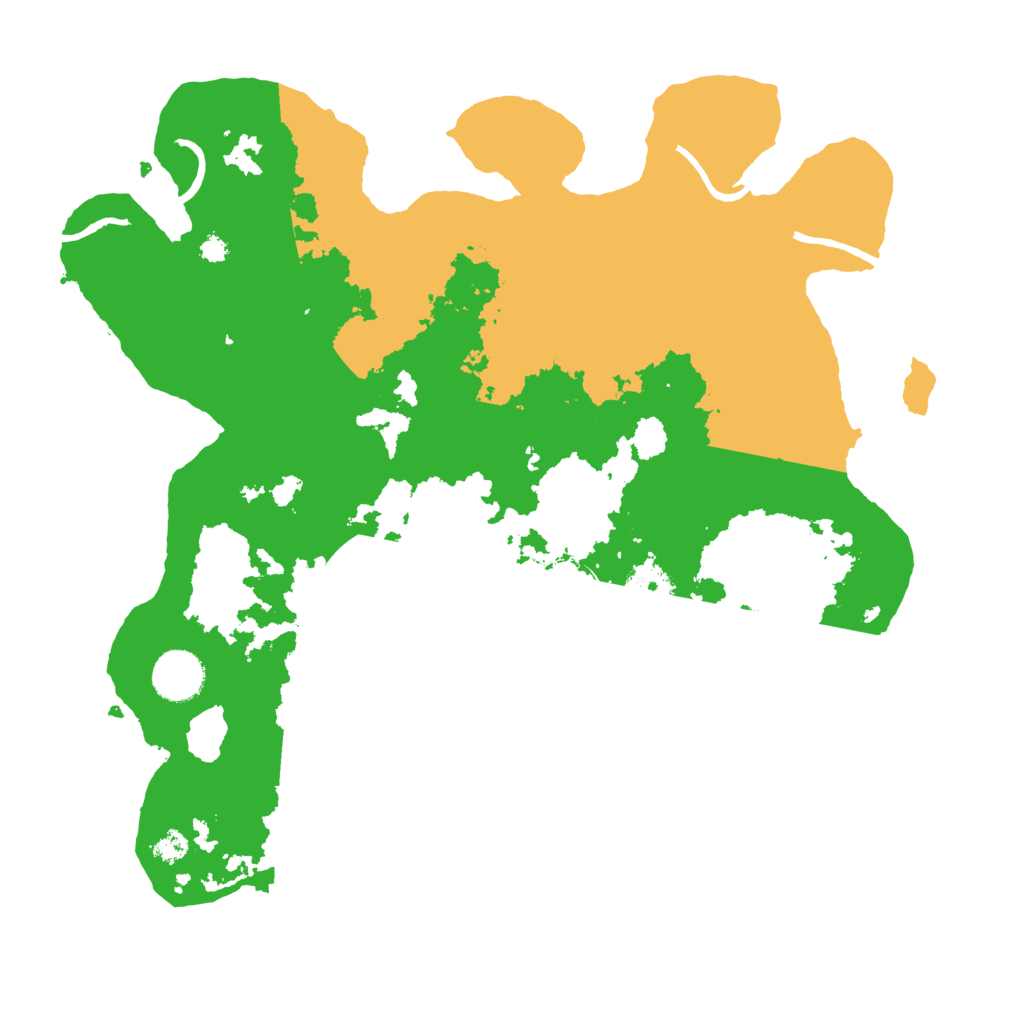 Biome Rust Map: Procedural Map, Size: 3500, Seed: 652147893