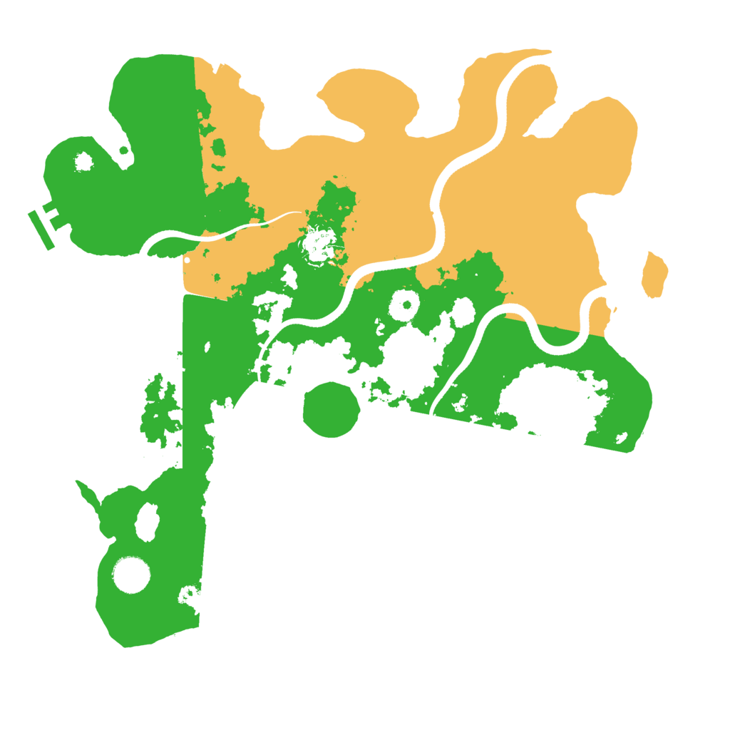 Biome Rust Map: Procedural Map, Size: 3500, Seed: 652147893