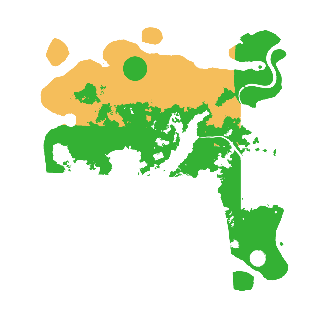Biome Rust Map: Procedural Map, Size: 3500, Seed: 70422