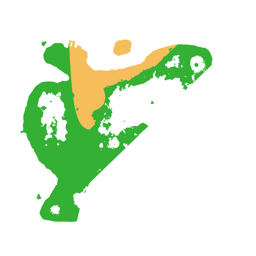 Biome Rust Map: Procedural Map, Size: 2500, Seed: 1364954