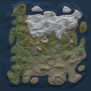 Thumbnail Rust Map: Procedural Map, Size: 4300, Seed: 1748156450, 19 Monuments