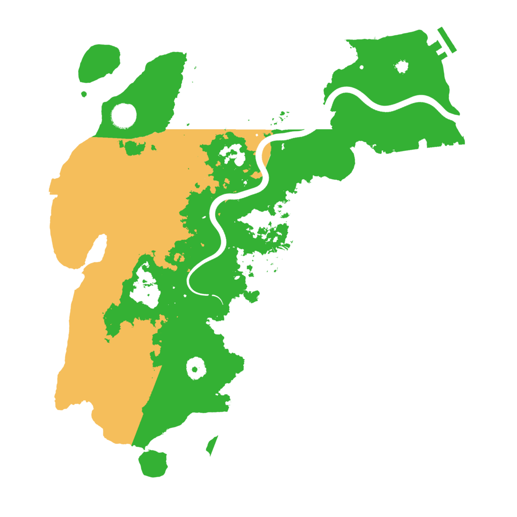 Biome Rust Map: Procedural Map, Size: 3700, Seed: 633636