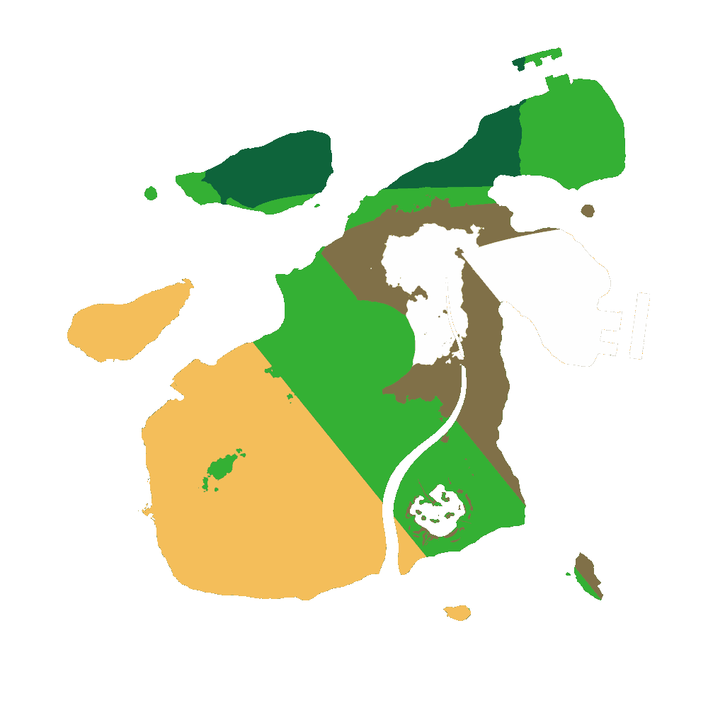 Biome Rust Map: Procedural Map, Size: 2200, Seed: 1337