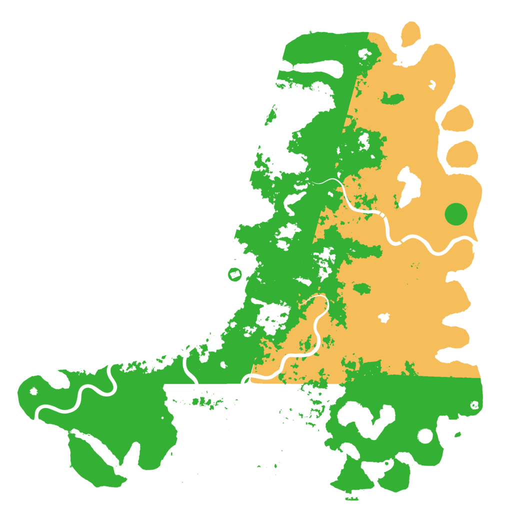 Biome Rust Map: Procedural Map, Size: 6000, Seed: 1210371692