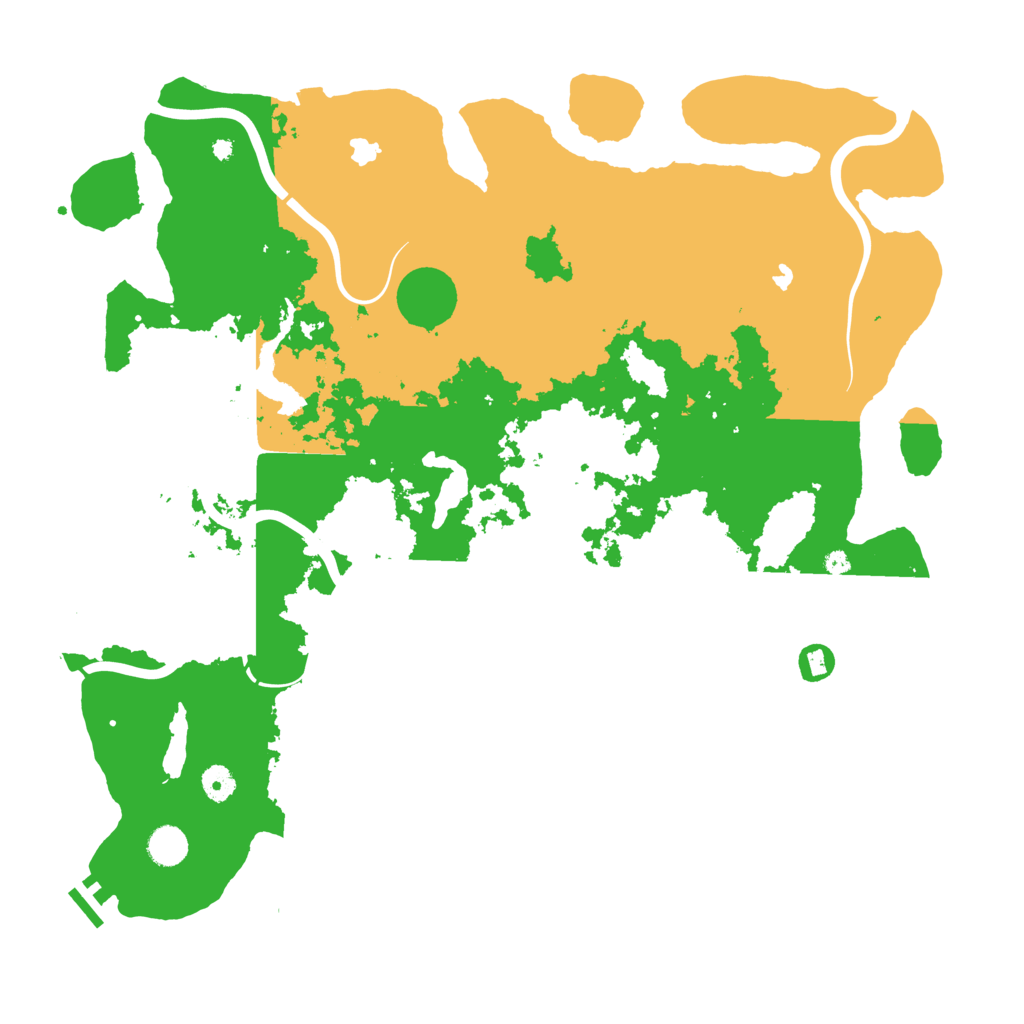 Biome Rust Map: Procedural Map, Size: 4500, Seed: 2086252109