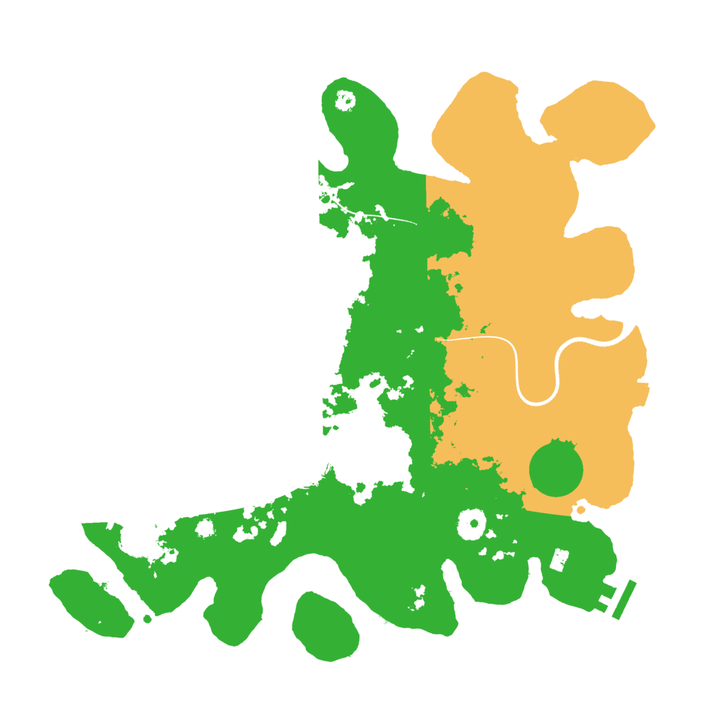 Biome Rust Map: Procedural Map, Size: 3500, Seed: 13700