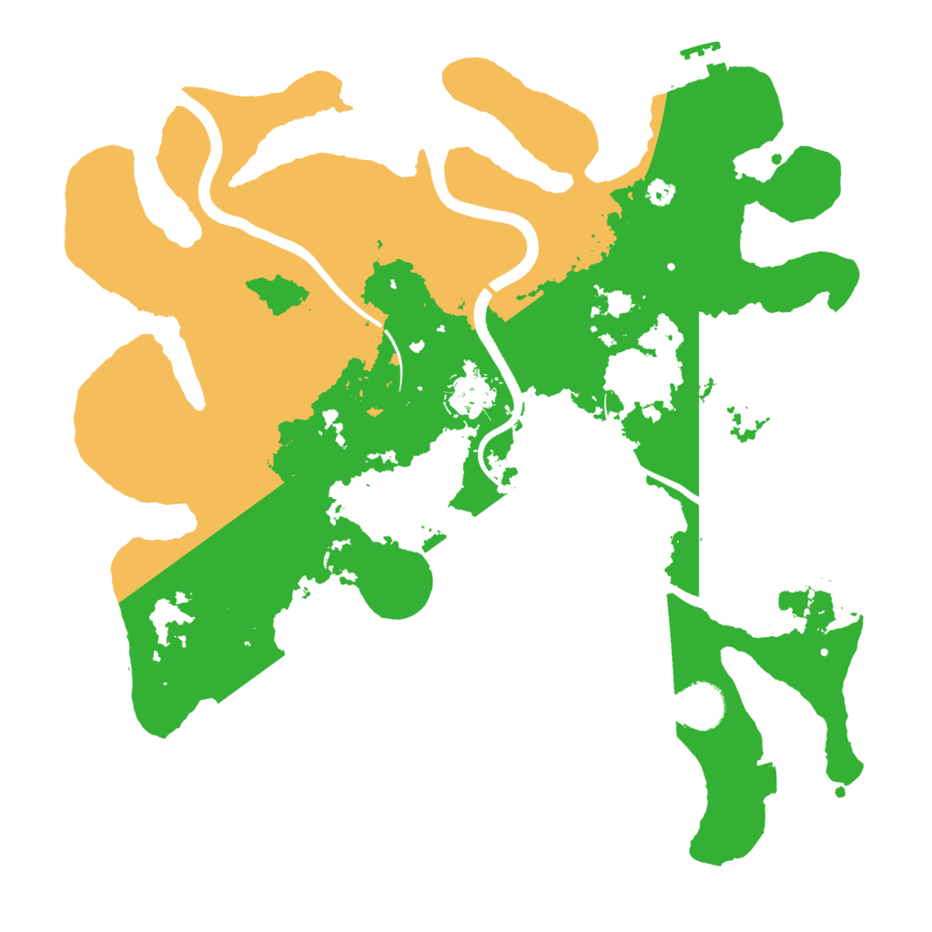 Biome Rust Map: Procedural Map, Size: 3500, Seed: 4828555