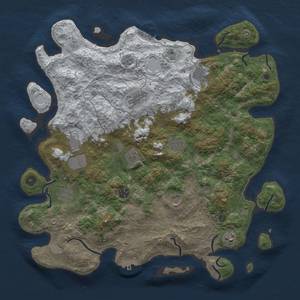Thumbnail Rust Map: Procedural Map, Size: 4250, Seed: 648252, 19 Monuments