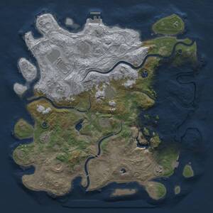 Thumbnail Rust Map: Procedural Map, Size: 4250, Seed: 648252, 16 Monuments