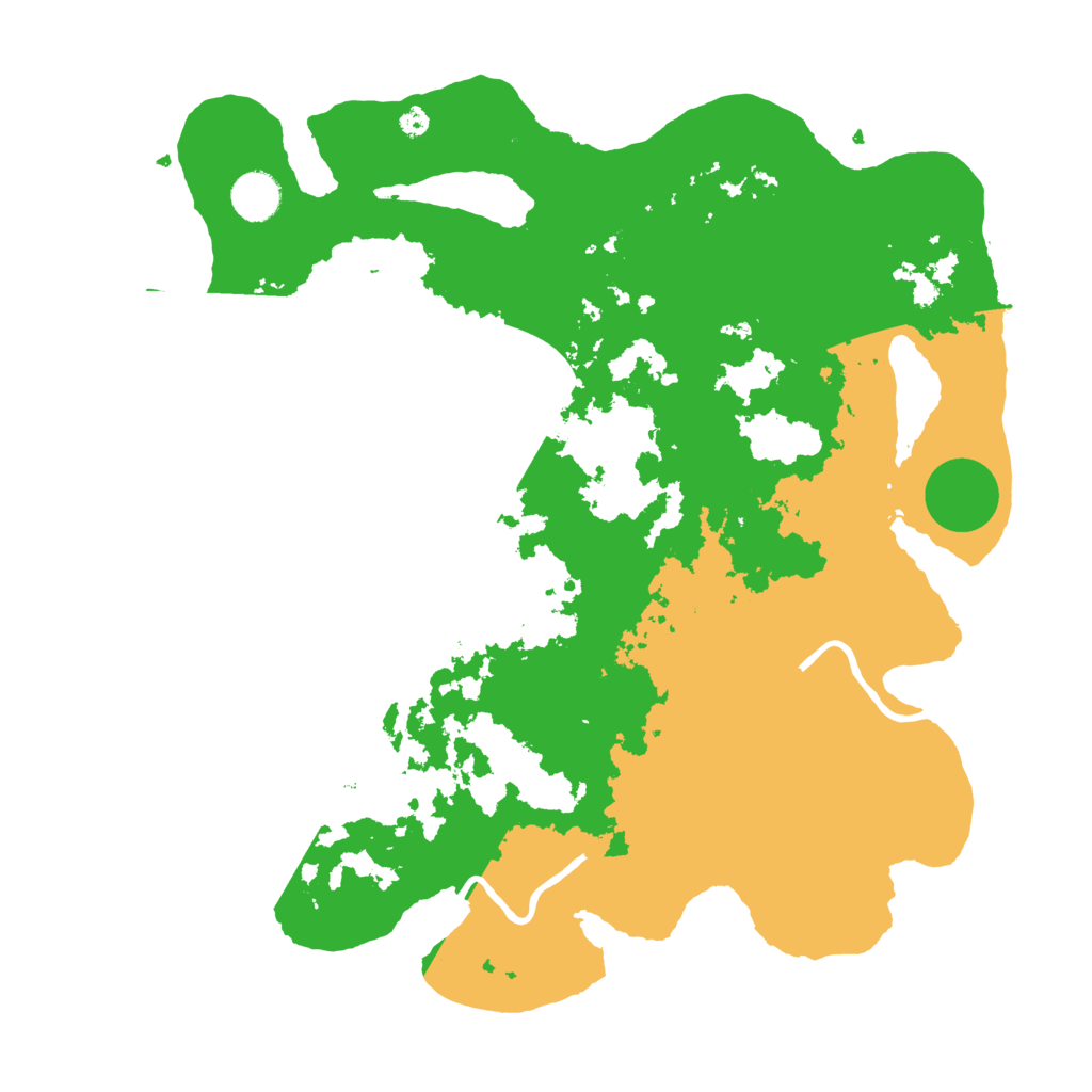 Biome Rust Map: Procedural Map, Size: 3900, Seed: 4251