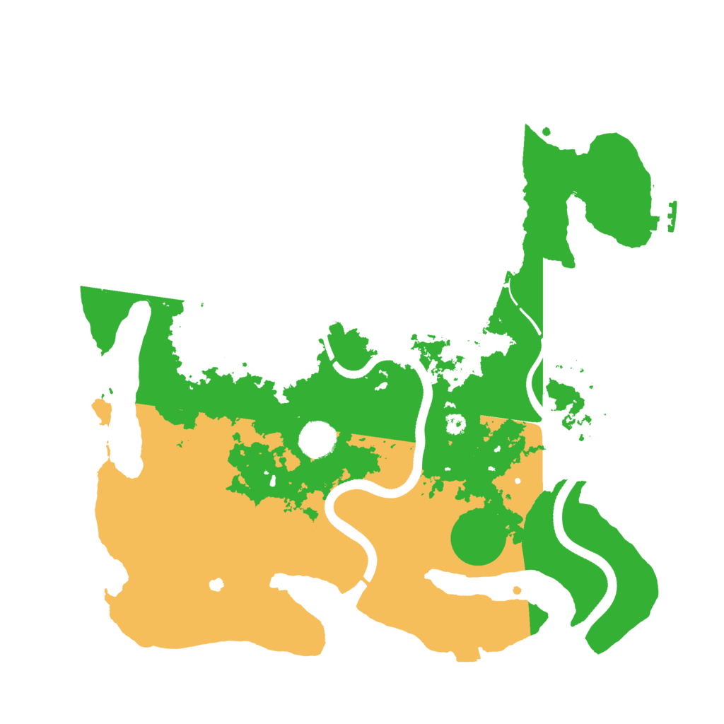 Biome Rust Map: Procedural Map, Size: 3500, Seed: 1099