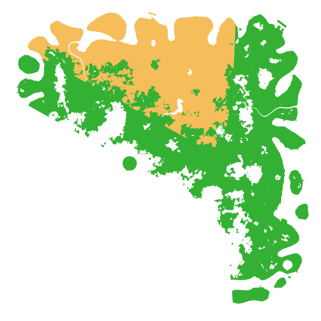 Biome Rust Map: Procedural Map, Size: 6000, Seed: 299875720