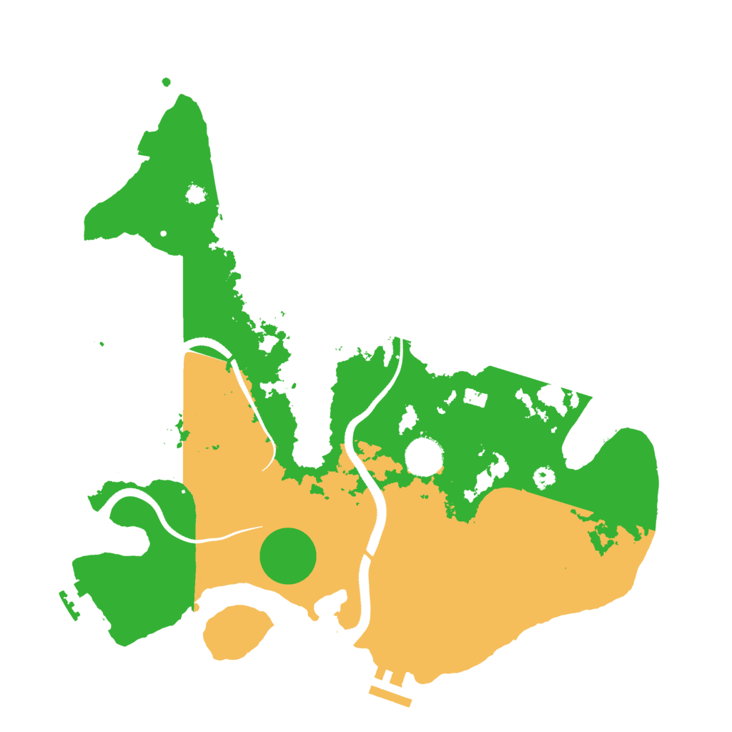 Biome Rust Map: Procedural Map, Size: 3418, Seed: 13825