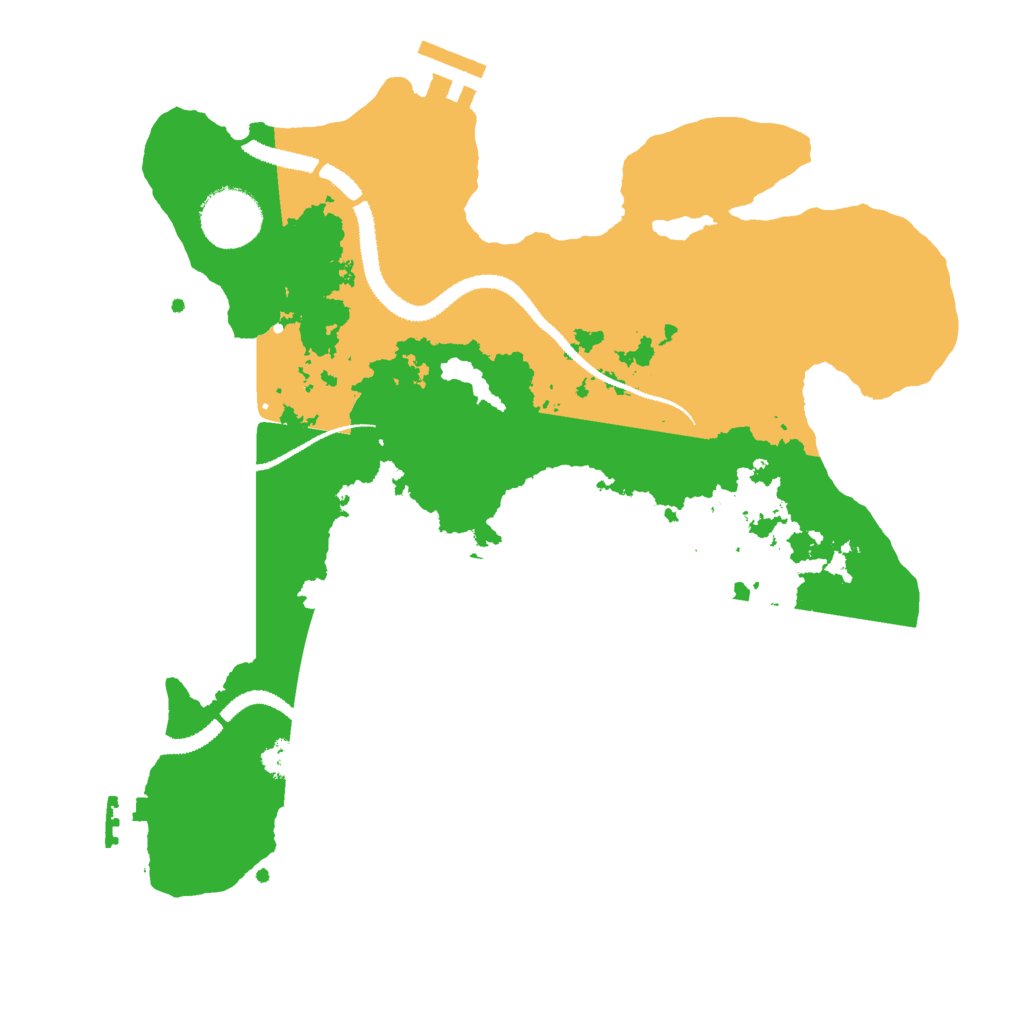 Biome Rust Map: Procedural Map, Size: 3000, Seed: 1018961261