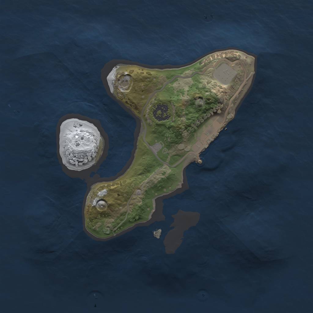 Rust Map: Procedural Map, Size: 1800, Seed: 9389473, 6 Monuments