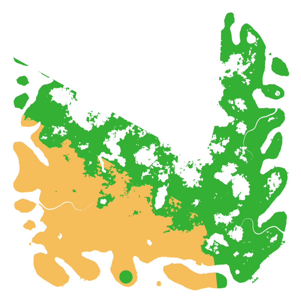Biome Rust Map: Procedural Map, Size: 6000, Seed: 6953