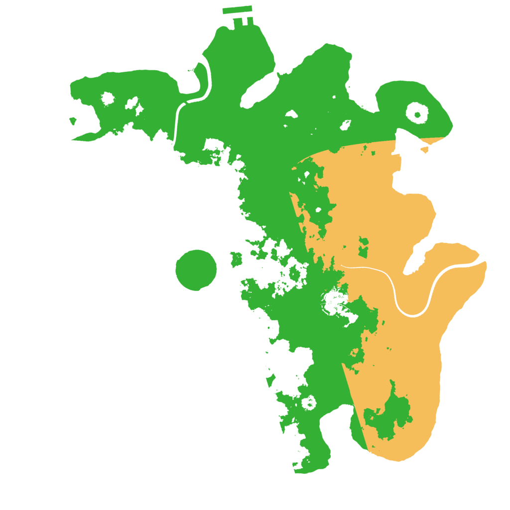 Biome Rust Map: Procedural Map, Size: 3500, Seed: 916203925