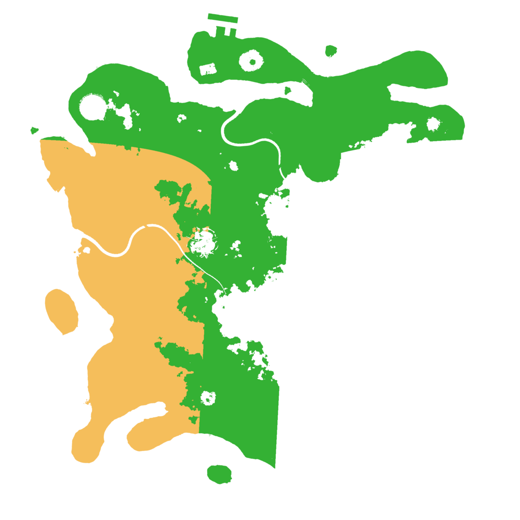 Biome Rust Map: Procedural Map, Size: 3500, Seed: 193456