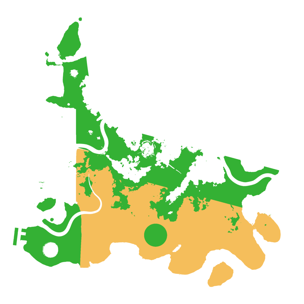 Biome Rust Map: Procedural Map, Size: 3500, Seed: 190