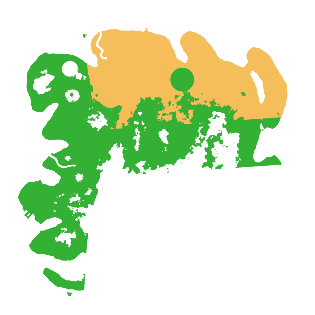 Biome Rust Map: Procedural Map, Size: 3500, Seed: 75612