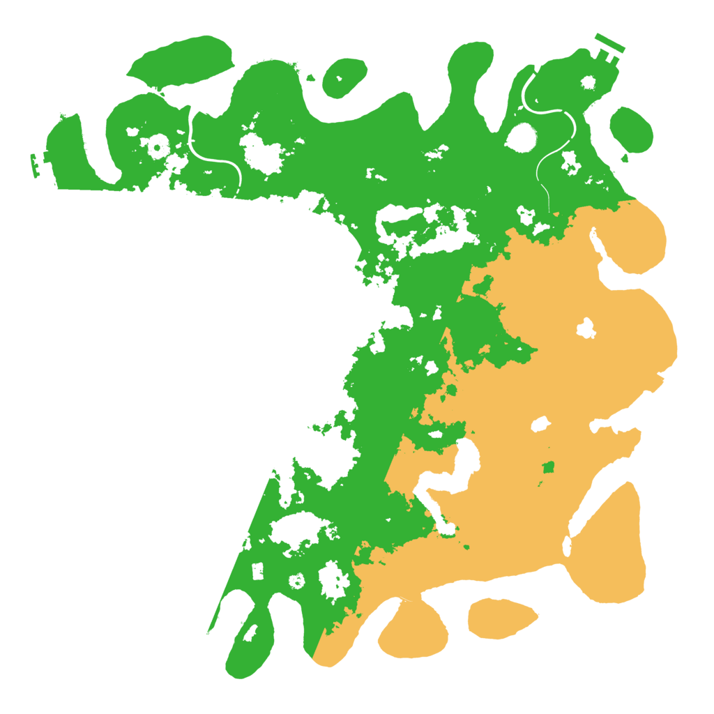 Biome Rust Map: Procedural Map, Size: 4500, Seed: 671201623
