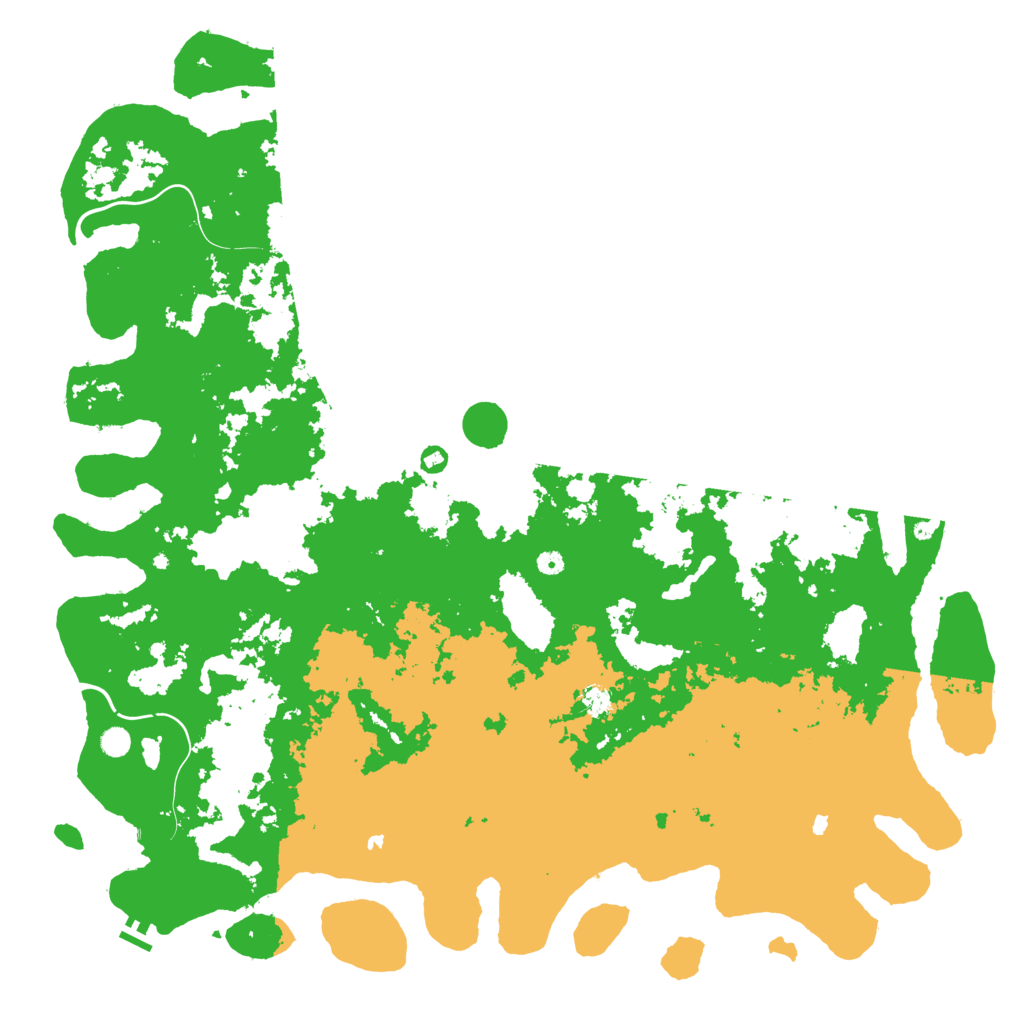 Biome Rust Map: Procedural Map, Size: 6000, Seed: 102478442