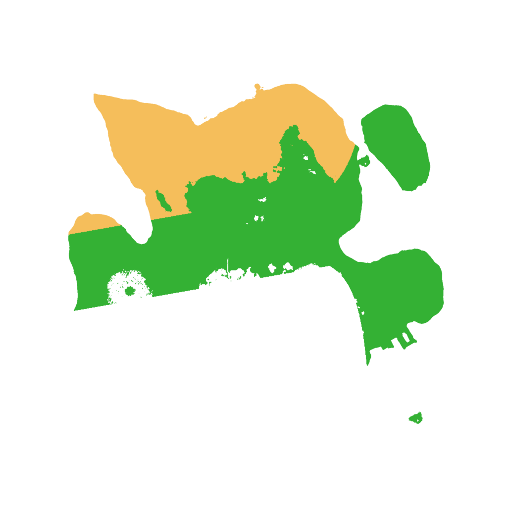 Biome Rust Map: Procedural Map, Size: 2000, Seed: 81103749