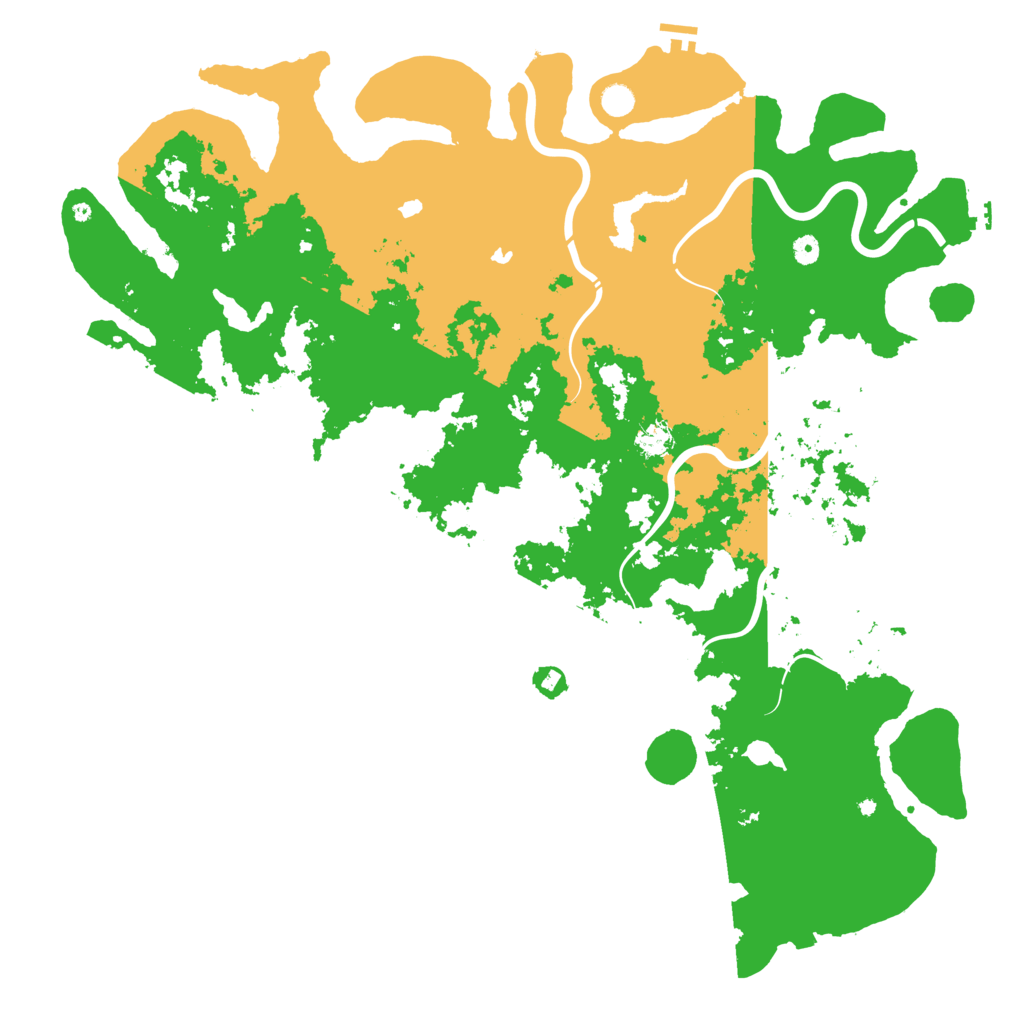 Biome Rust Map: Procedural Map, Size: 5500, Seed: 88376