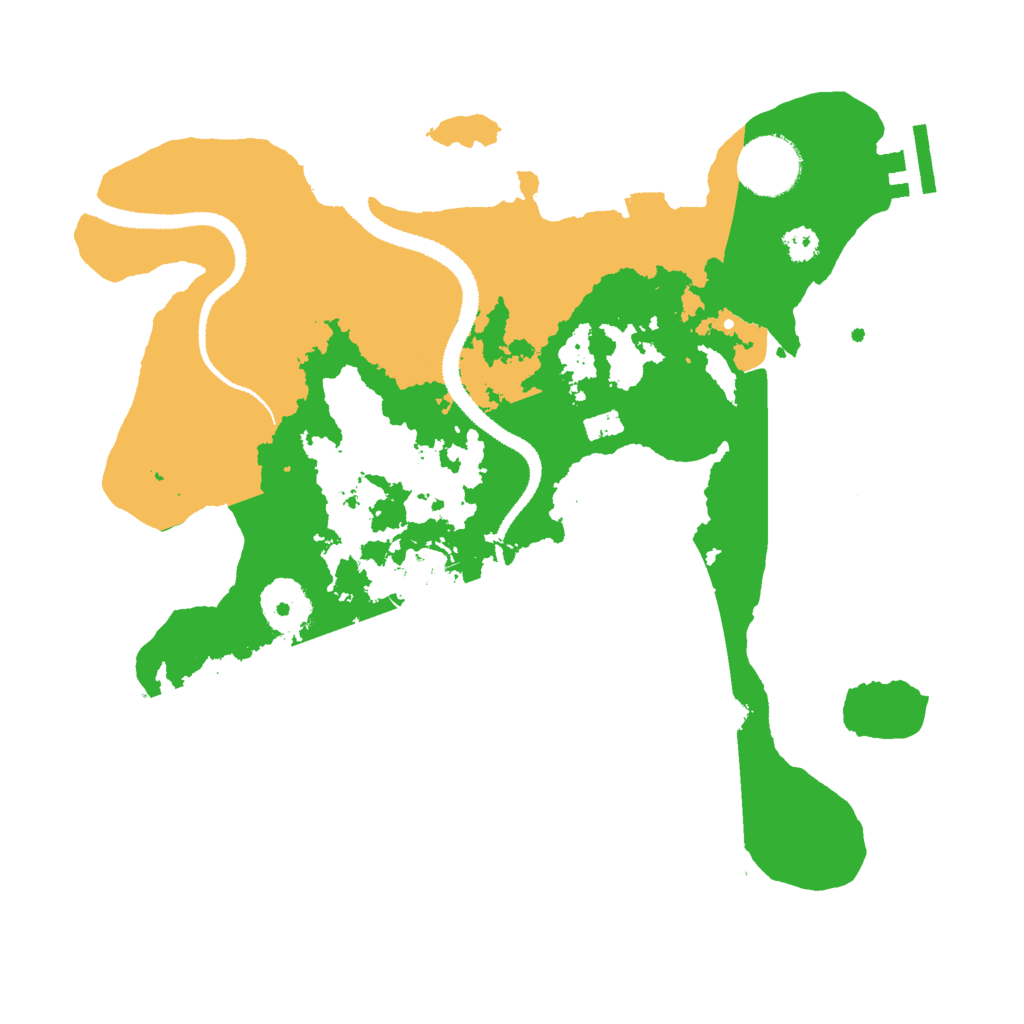 Biome Rust Map: Procedural Map, Size: 3000, Seed: 1288774155