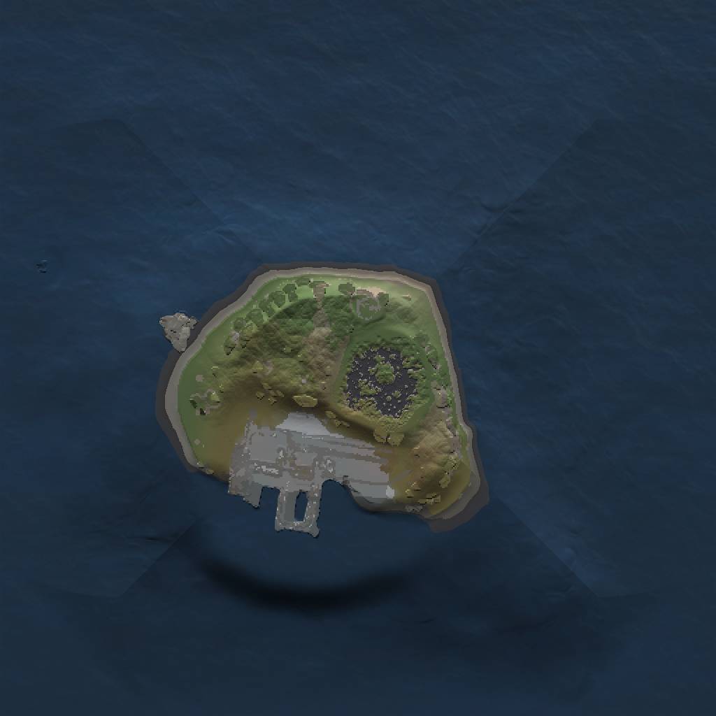 Rust Map: Procedural Map, Size: 1000, Seed: 20259527, 4 Monuments