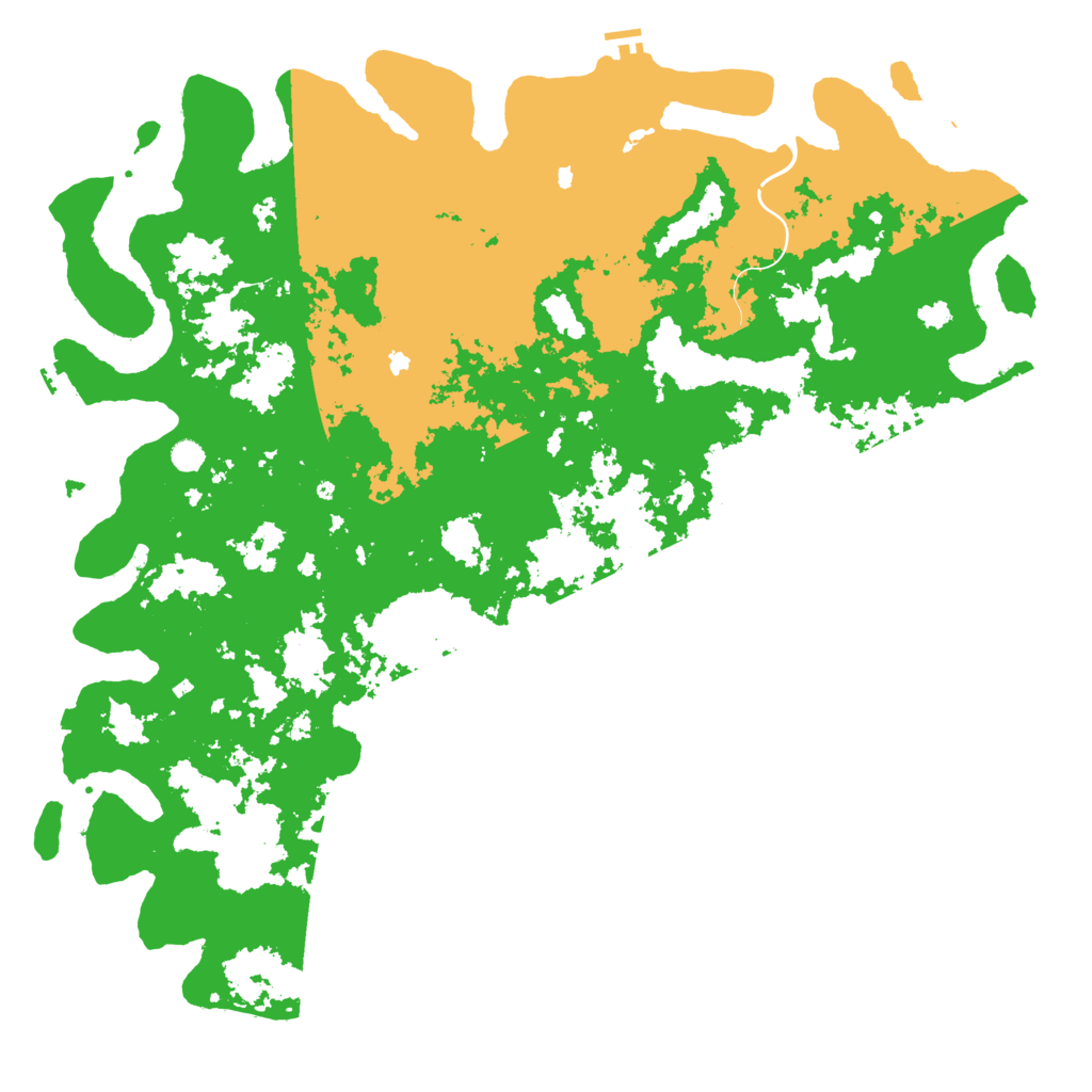Biome Rust Map: Procedural Map, Size: 6000, Seed: 9409081